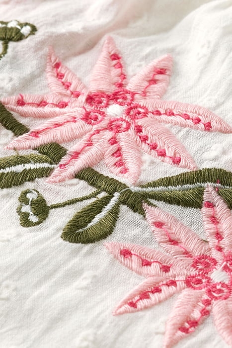 LONG-SLEEVED FLOWER EMBROIDERY TOP VANILLA ICE 3