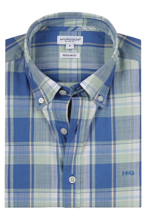 BIG CHECK SHIRT DARK AQUA 3