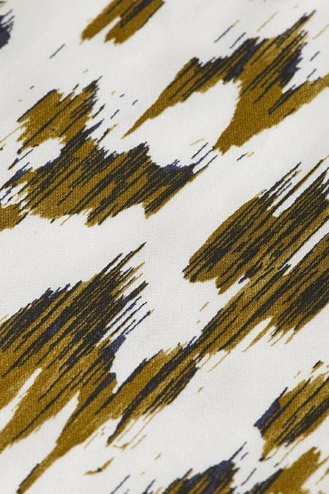 NINA - MID-RISE TAPERED JOGGER BRUSHED IKAT ARMY GREEN 3