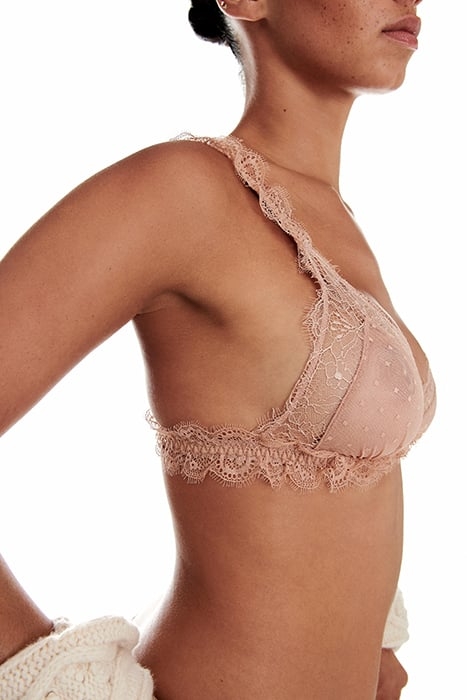 LOVE LACE BRA LIGHT BROWN 3
