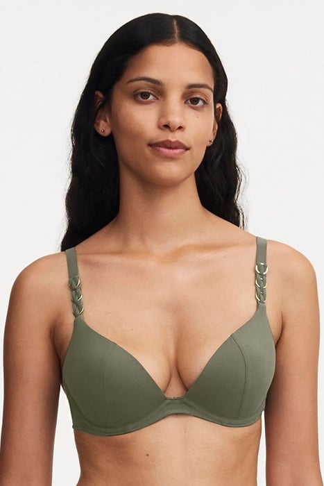 SW BRA TSHIRT PUSH KHAKI GREEN 1