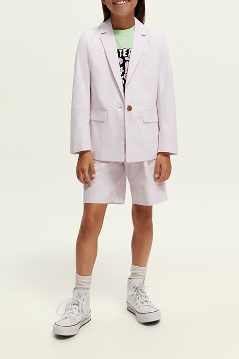 STRIPED SINGLE-BREASTED SEERSUCKER BLAZER ORCHID SEERSUCKER 3