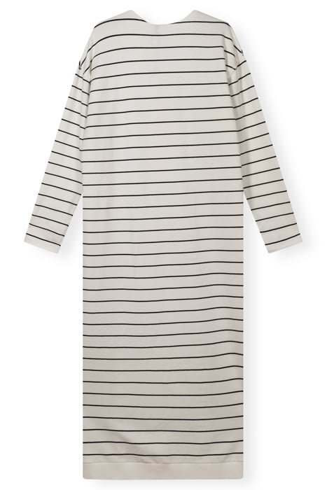 LONG CARDIGAN STRIPE ECRU/BLACK 4