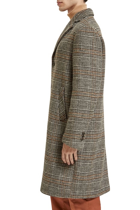 HAIRY BOUCLE OVERCOAT MULTI GREY CHECK 7