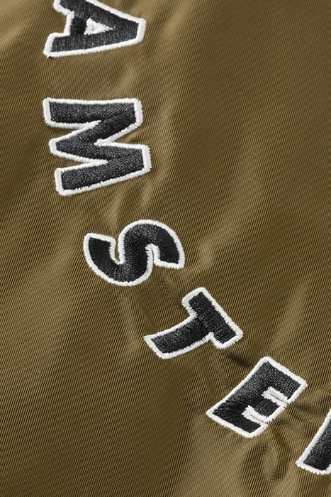 BOMBER LOGO EMBROIDERY JACKET WITH REPREVE® FILLING KHAKI 4