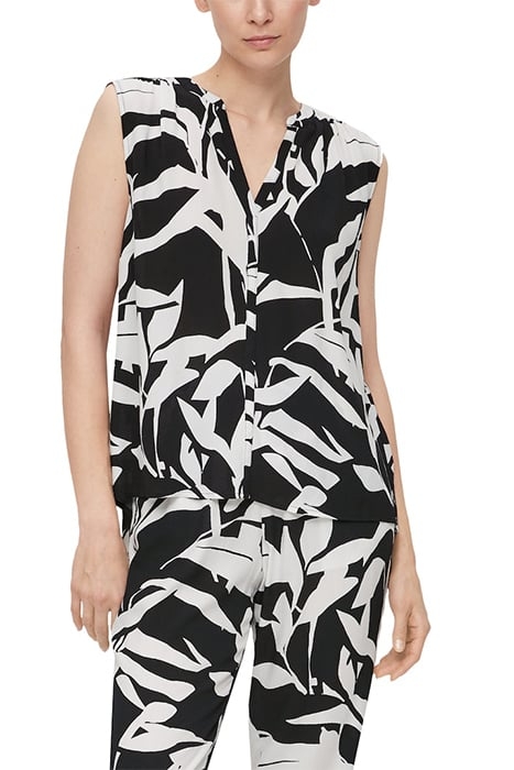 S.OLIVER BLOUSES GREY/BLACK 1