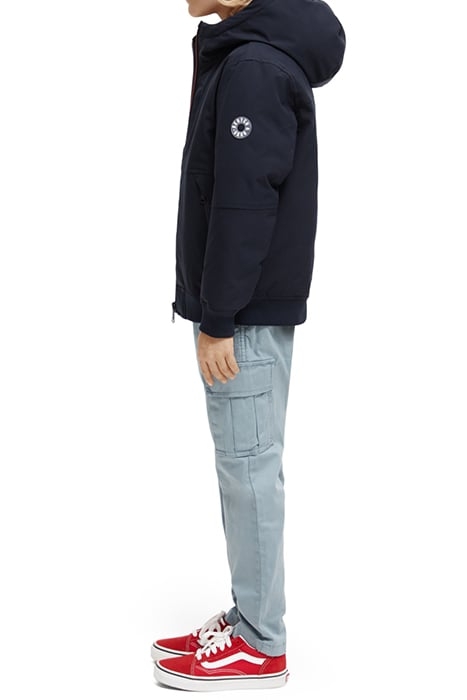 HOODED RECYCLED POLYESTER JACKET WITH REPREVE® FILLING NIGHT 8