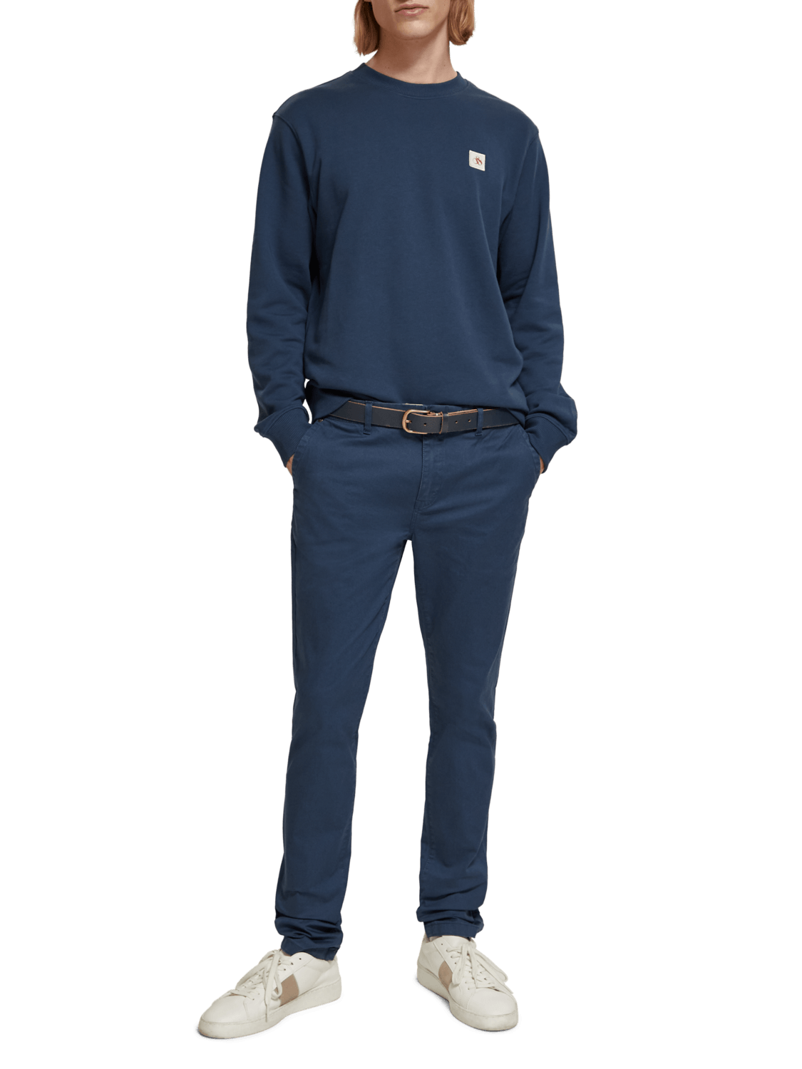 ESSENTIALS - MOTT SUPER SLIM-FIT STRETCH TWILL CHINO STORM B 2