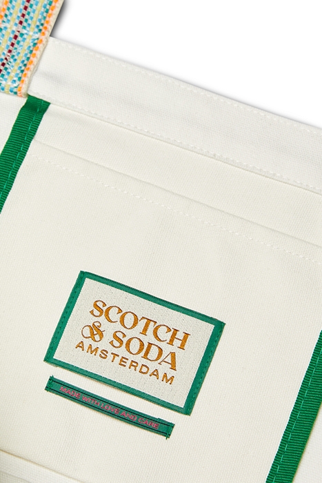 CANVAS ARTWORK TOTE WHITE 8