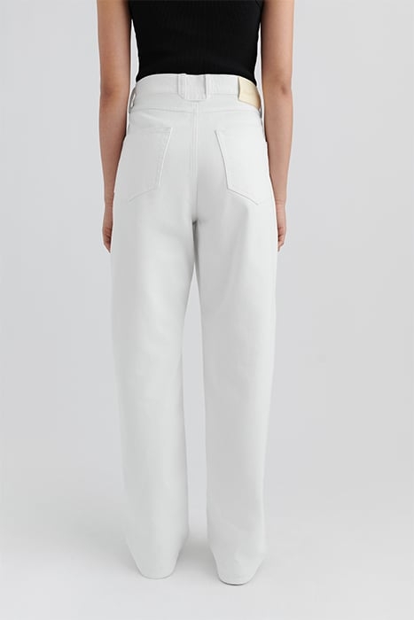 SLY MID-RISE JEANS WHITE 2