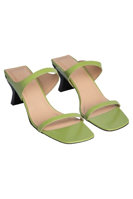 PAOLA LIME GREEN SEMI PATENT LEATHER 2