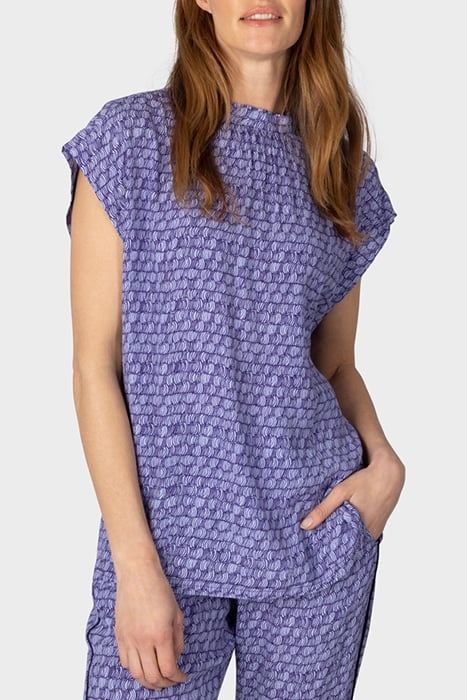 BLOUSE WOVEN SHORT SLEEVES BABY LAVENDER 1