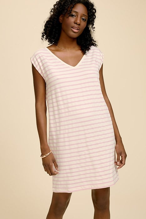 REFLEX - ECRU STRIPED COLOR DRESS 1