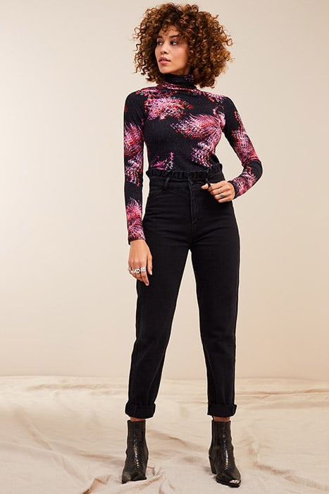 LE FAYE. BLACK SLOUCHY JEANS 1