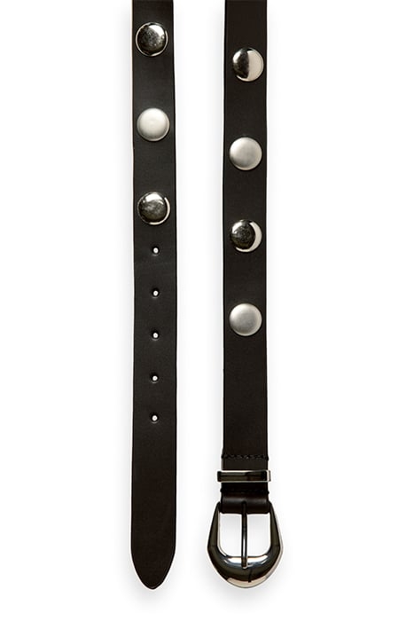 LARGE STUDDED WAIST BELT EVENING BLACK 2
