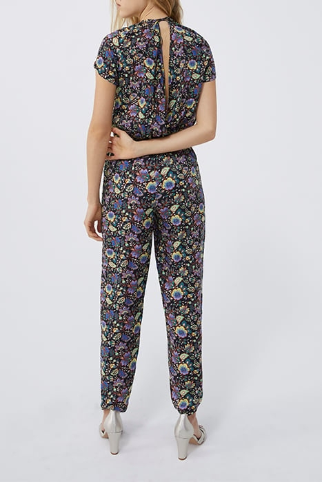 BLACK XL FLOWER PRINT JUMPSUIT 2
