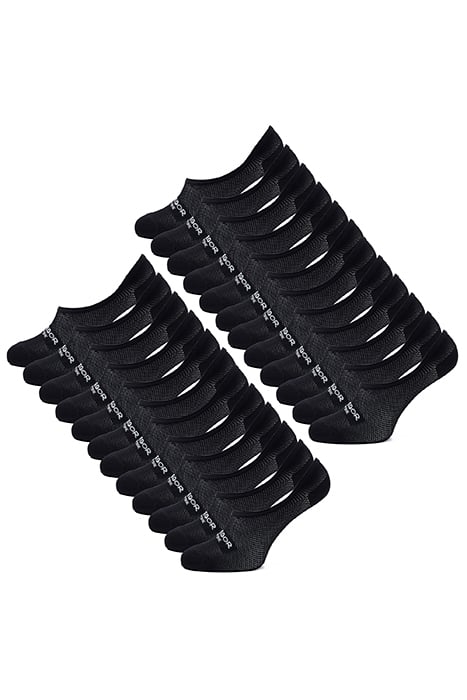 NEW YORK FOOTIES 6-PACK WHITE WITH ANTI-SLIP BLACK 2