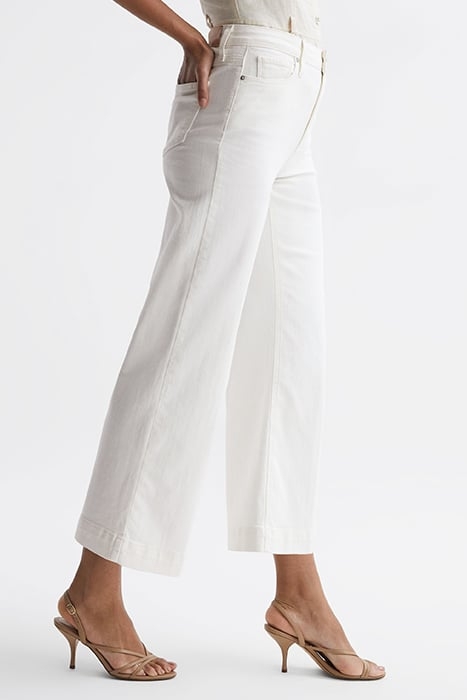 ANESSA-CROPPED WIDE-LEG & FLARED PANTS ECRU 5