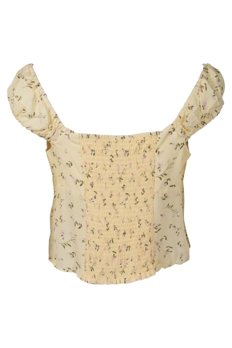 AMANDA SWEETHEART TIE FRONT TOP LEMONADE DITSY 2