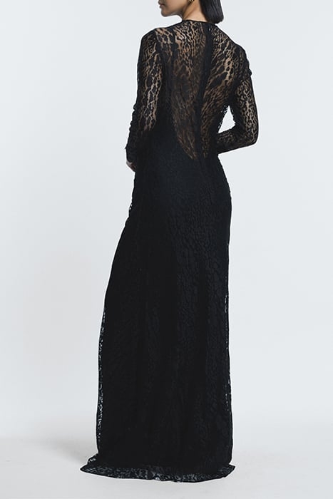 HANNAH-LACE MAXI DRESS BLACK 2