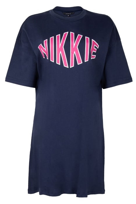 NIKKIE OVERSIZED T-DRESS OCEAN BLUE OCEAN BLUE 1