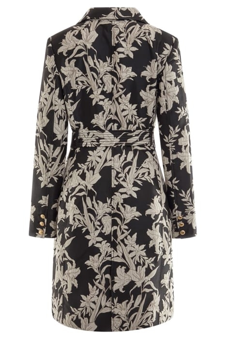 SUNBURST TRENCH BLACK PRINT 5