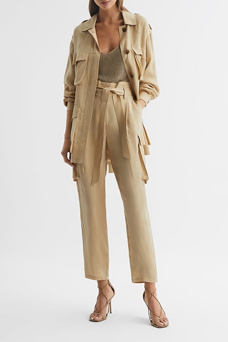 JOANIE-CUPRO TRENCH COAT NEUTRAL 3