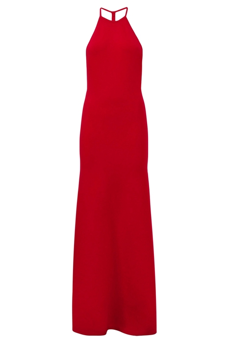OLIVIA-KNITTED MAXI DRESS RED 2