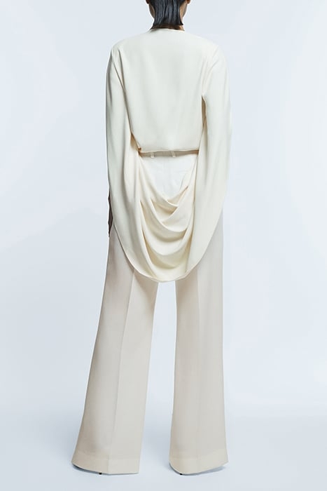 MARGARET-CAPE BLOUSE CREAM 2