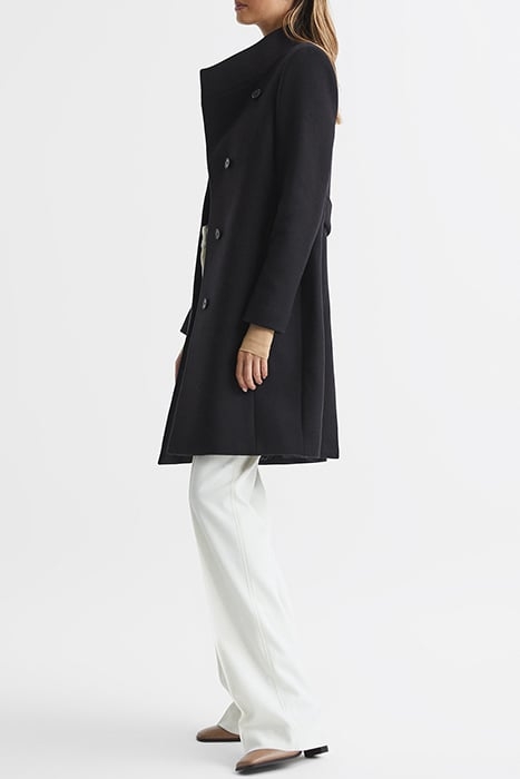 MIA-WOOL SINGLE BREASTED COAT NAVY 5