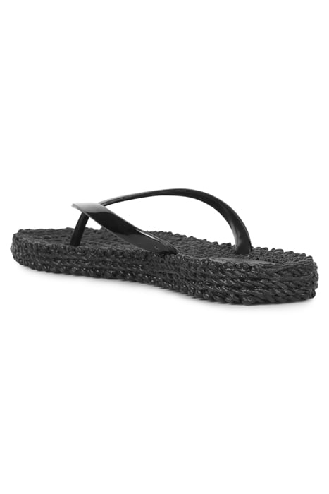 CHEERFUL04M METALLIC FLIP FLOP BLACK 3