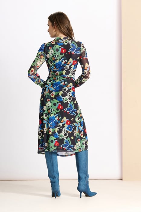 DRESS - FLOWER GLORY MULTI SLIM 2