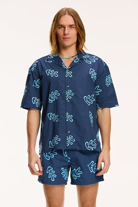 MEN SHORTSLEEVE REEF EMBROIDERY ROYAL BLUE 1