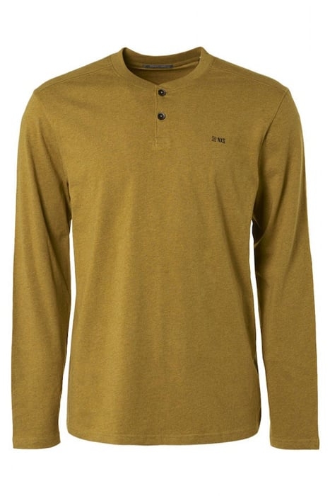 T-SHIRT LONG SLEEVE GRANDDAD MELANGE OLIVE 4