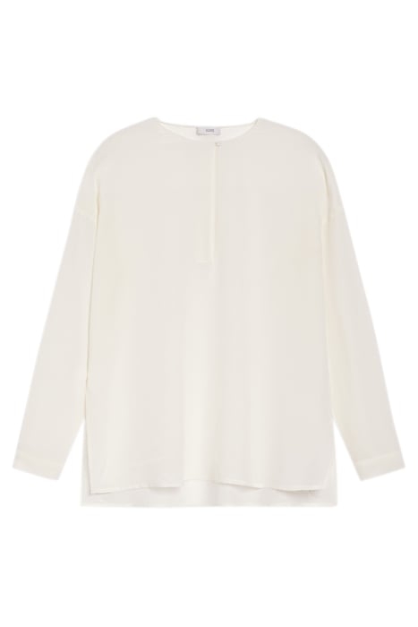 COLLARLESS BLOUSE SHIRTS & BLOUSES IVORY 3