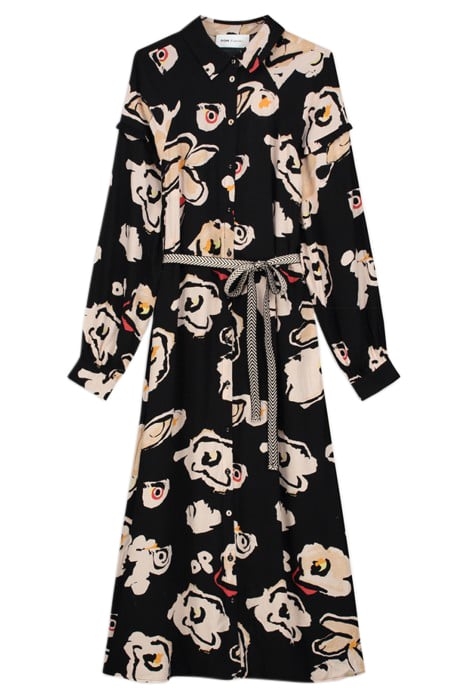 DRESS - FLOWER GLORY BLACK 3