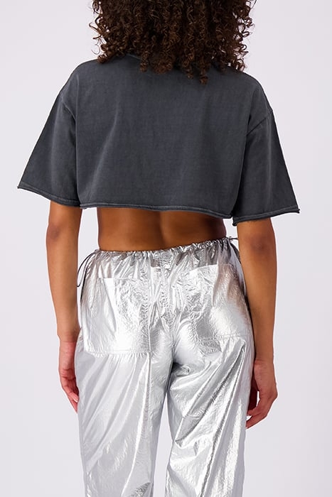 UNIVERSITY CROPPED TEE BLACK 2