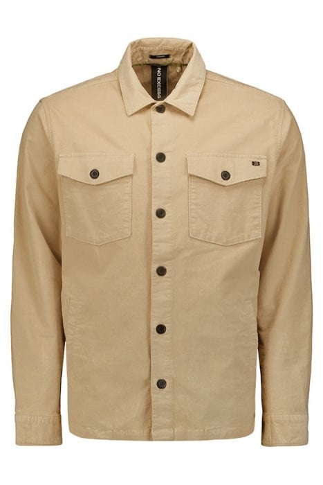 OVERSHIRT BUTTON CLOSURE STRUCTURE CORDUROY STRETCH STONE 4
