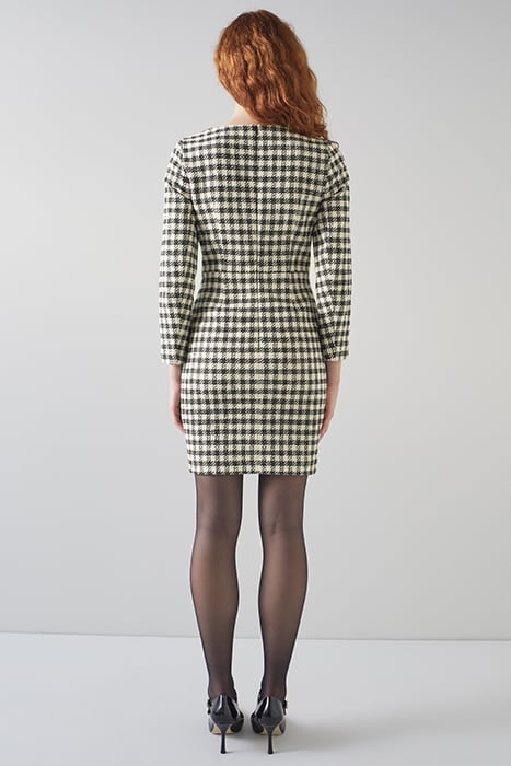 DR KEELER GINGHAM BLACK/CREAM 3