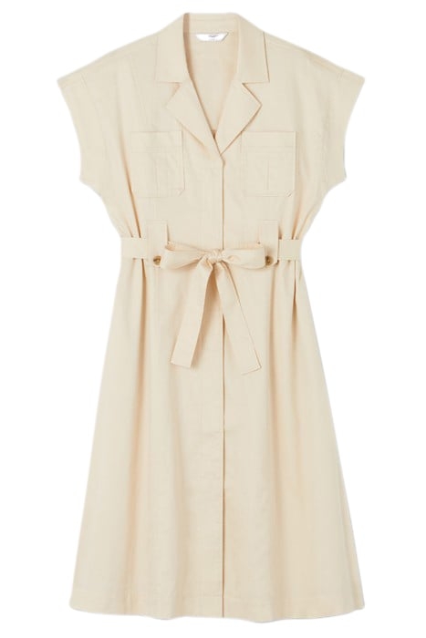 DR IVY UTILITY DRESS ECRU 3