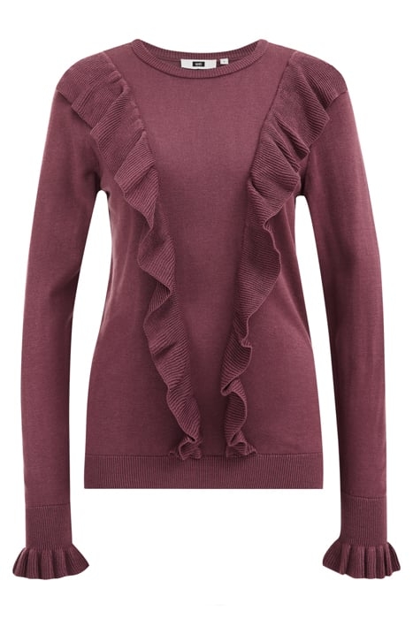 KNITTED PULLOVER DARK PURPLE 4