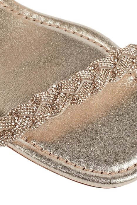 FS RIA FLAT SANDAL GOLD 4