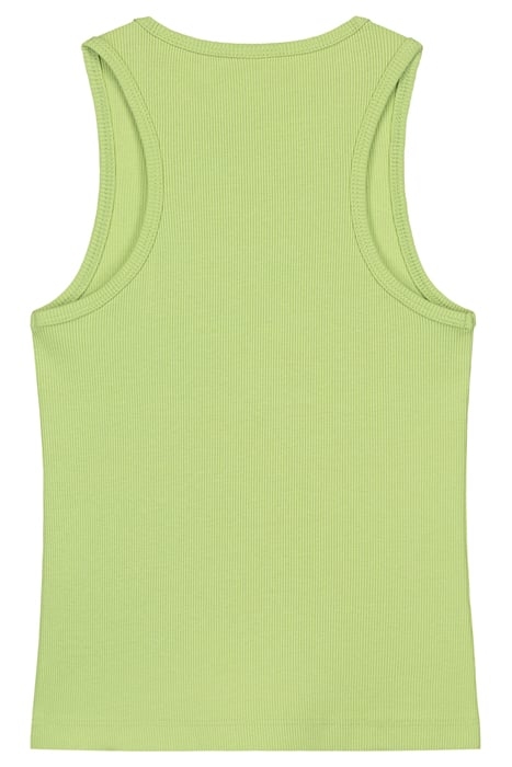 RIB SINGLET GARDEN GREEN 2