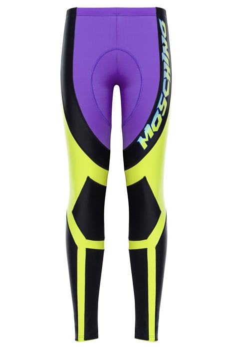 MOSCHINO SURF LOGO LYCRA LEGGINGS BLACK 3