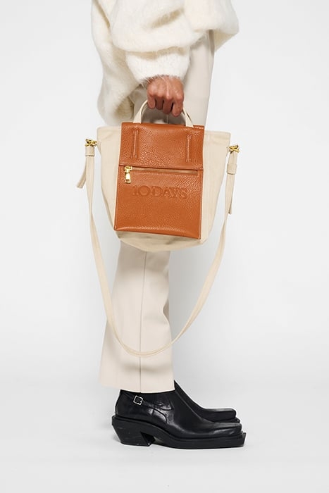 MINI BOX BAG SADDLE BROWN 2