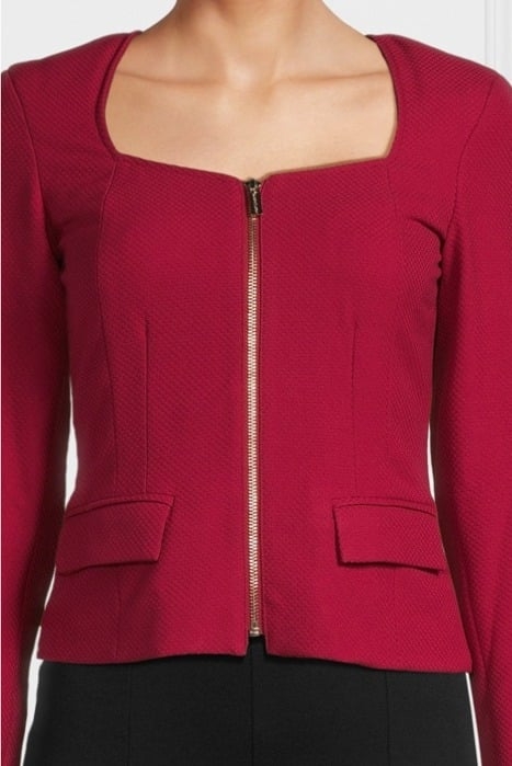NORAH BLAZER DEEP SCARLET 4
