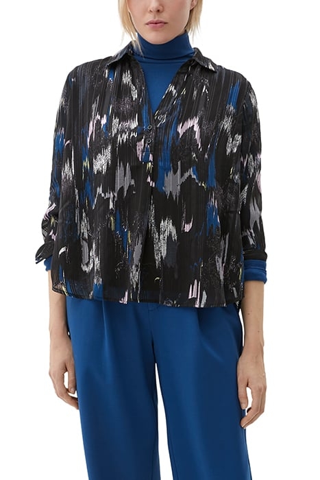 S.OLIVER BLOUSES GREY/BLACK 1