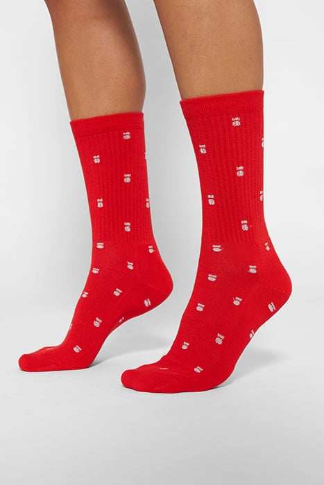 SOCKS MEDAL CORAL RED 2