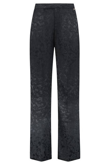 LADIES MILANO TROUSERS FOREST JAQUARD DARK NAVY BLUE 4