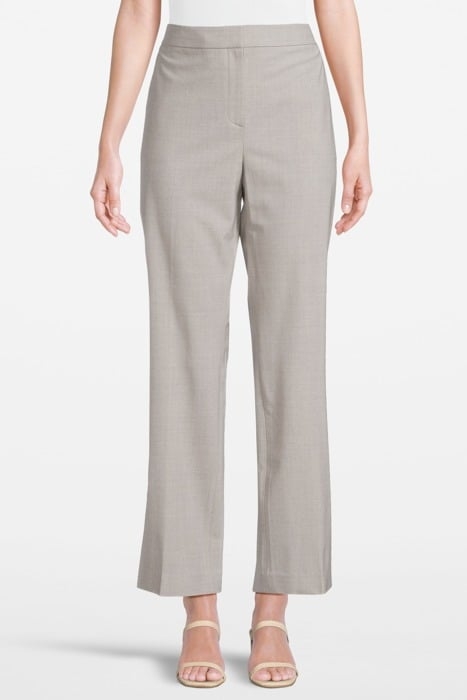 SLIM-STRAIGHT PANT IN GOOD WOOL LIGHT GREY MELANGE 1